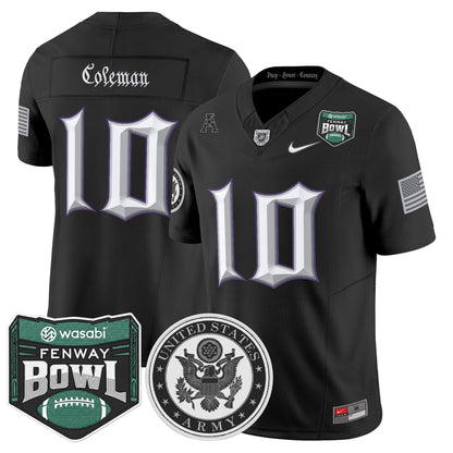 Men's Army Black Knights Honoring 250 Years Of Service And Sacrifice Vapor Limited Jersey - 2025 Fenway Bowl Patch - All Stitched