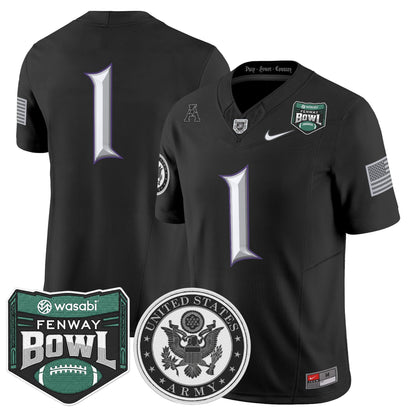 Men's Army Black Knights Honoring 250 Years Of Service And Sacrifice Vapor Limited Jersey - 2025 Fenway Bowl Patch - All Stitched