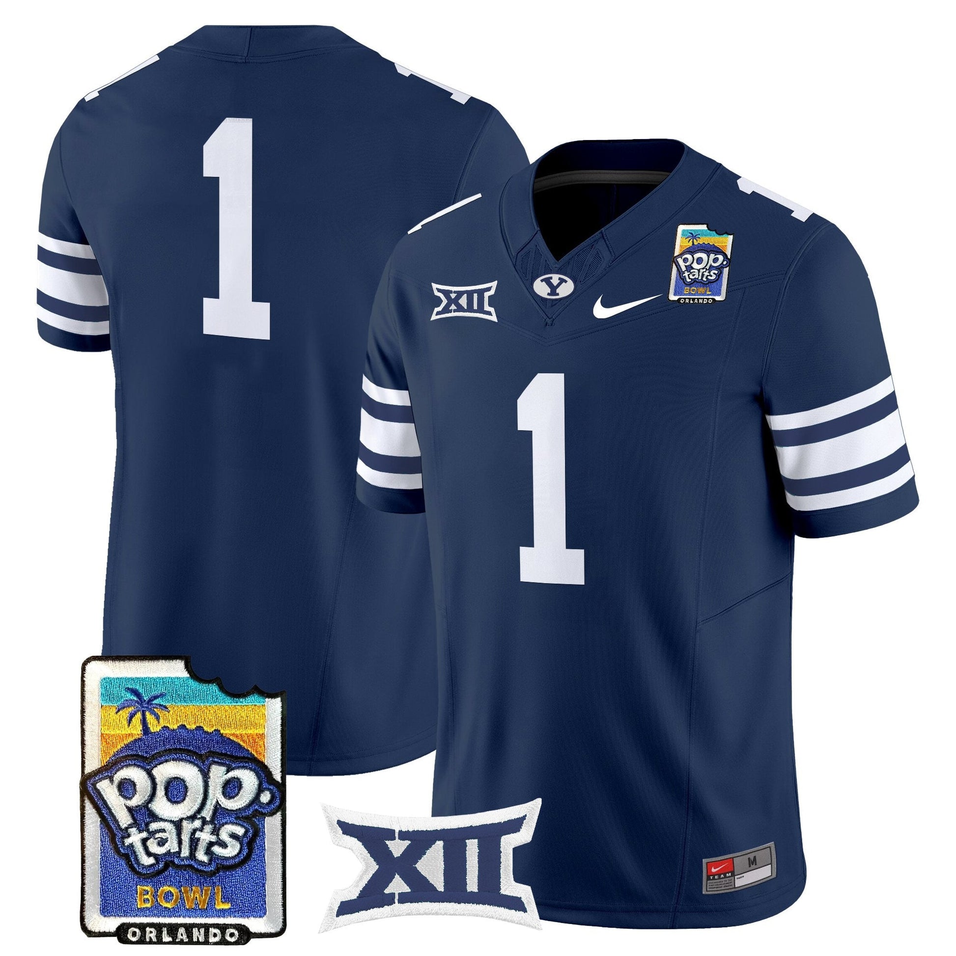 Men's BYU Cougars 2025 Pop-Tarts Bowl Vapor Limited Jersey - All Stitched