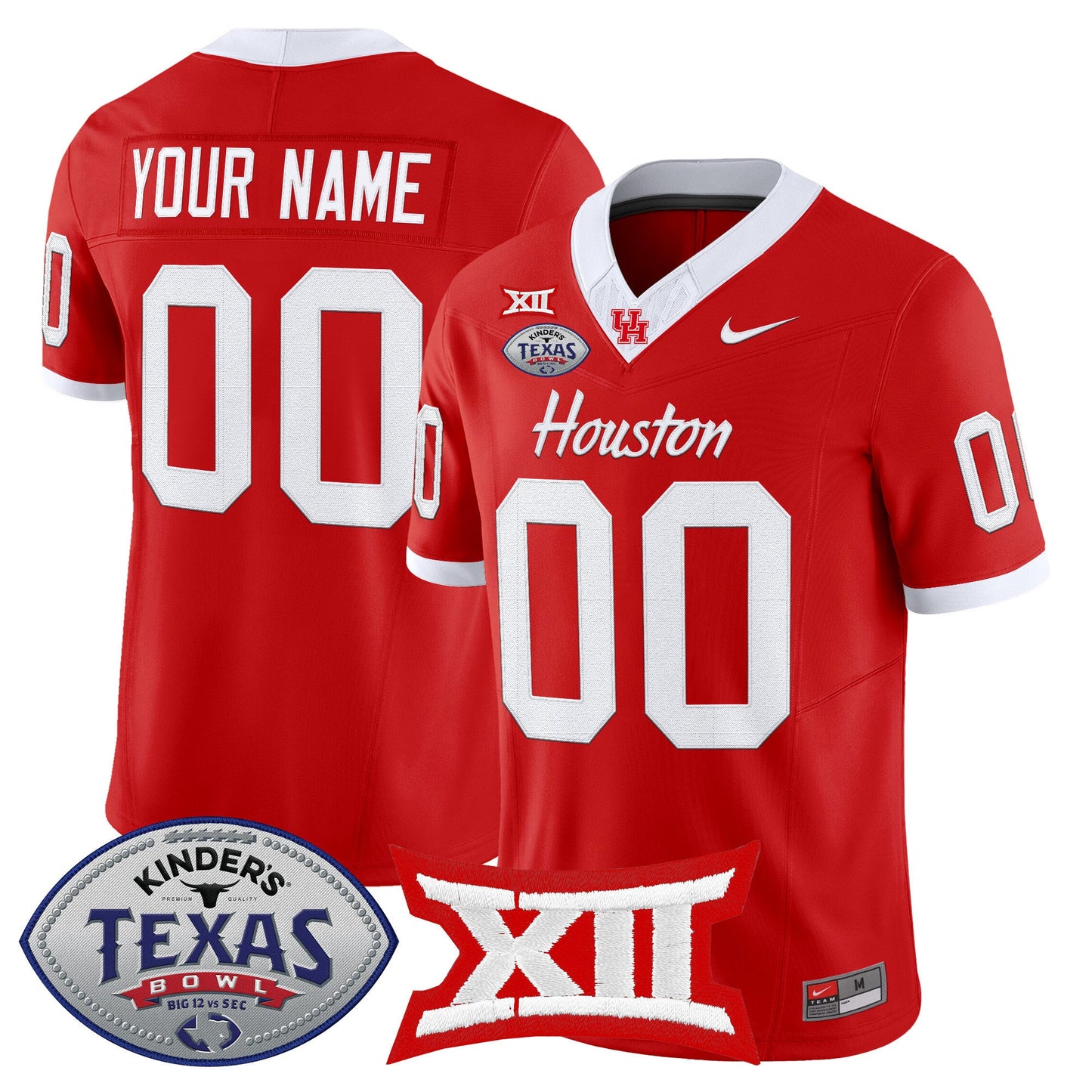 Houston Cougars 2025 Texas Bowl Vapor Limited Custom Jersey - All Stitched