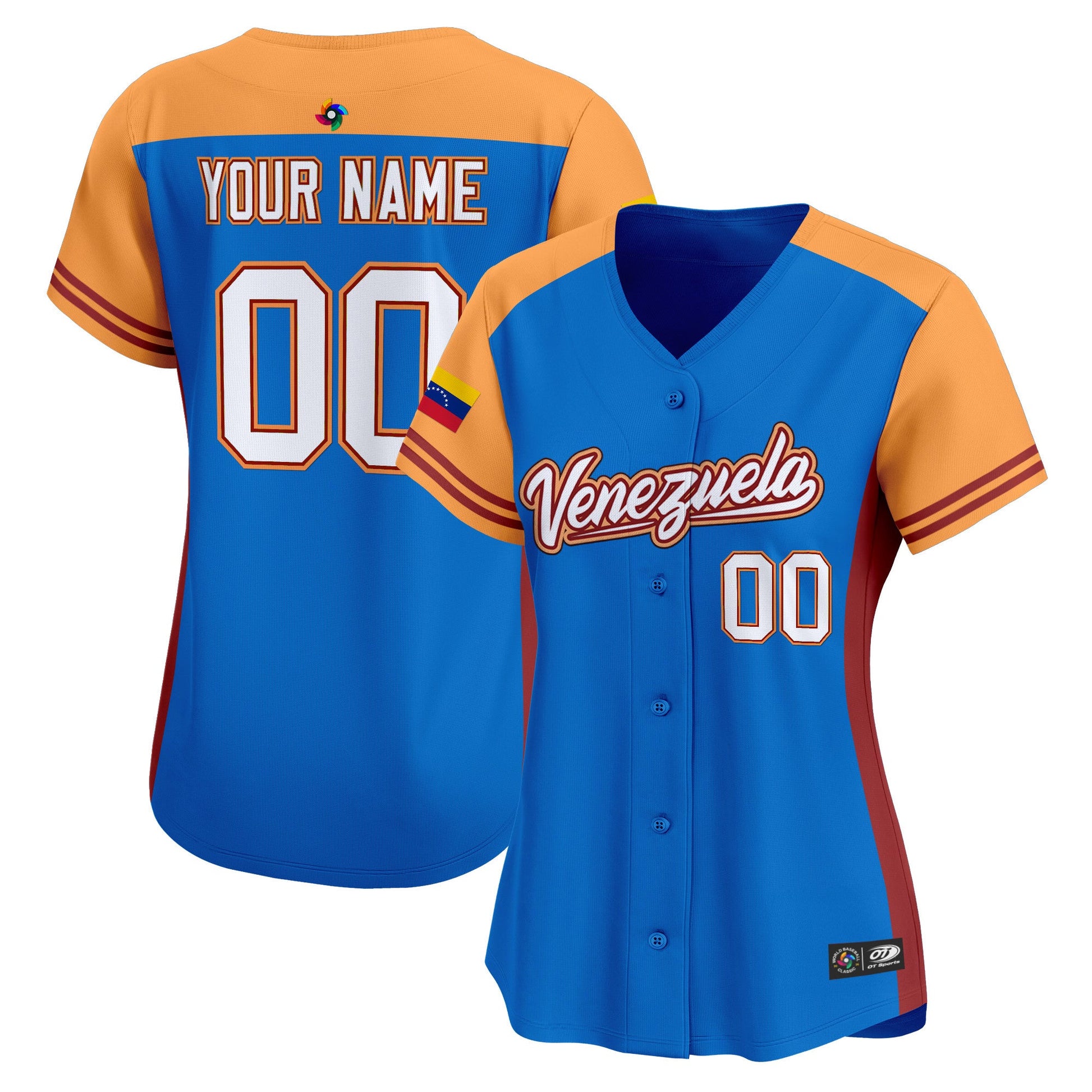 Team Venezuela World Baseball Classic Vapor Premier Custom Jersey - 2026 Roster - All Stitched