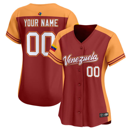 Team Venezuela World Baseball Classic Vapor Premier Custom Jersey - 2026 Roster - All Stitched