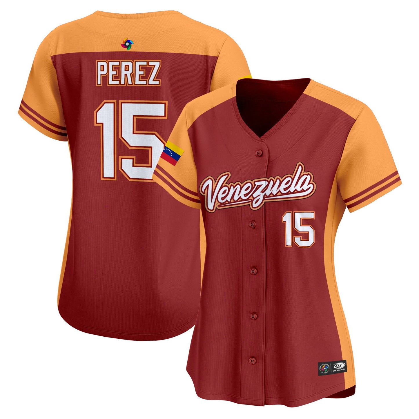 Women's Team Venezuela World Baseball Classic Vapor Premier Jersey - 2026 Roster - All Stitched