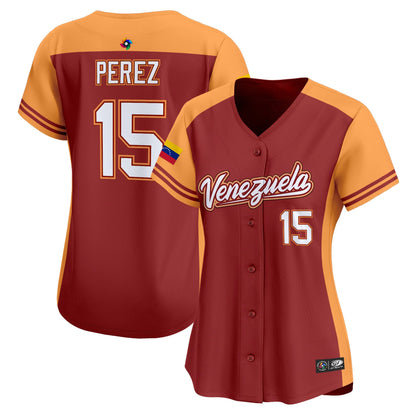 Women's Team Venezuela World Baseball Classic Vapor Premier Jersey - 2026 Roster - All Stitched
