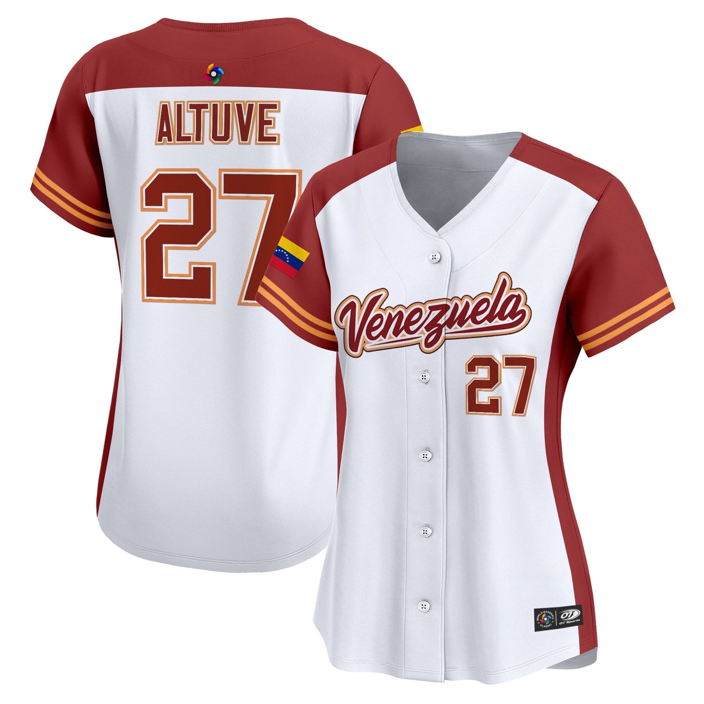 Women's Team Venezuela World Baseball Classic Vapor Premier Jersey - 2026 Roster - All Stitched