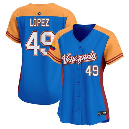 Women's Team Venezuela World Baseball Classic Vapor Premier Jersey - 2026 Roster - All Stitched