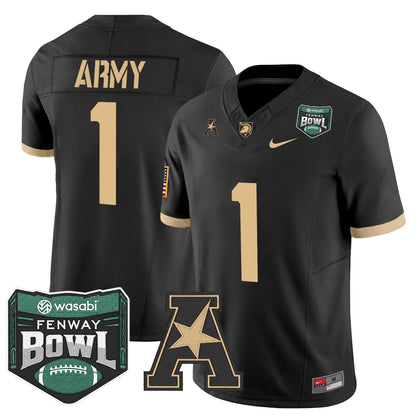 Men's Army Black Knights 2025 Fenway Bowl Vapor Limited Jersey - All Stitched