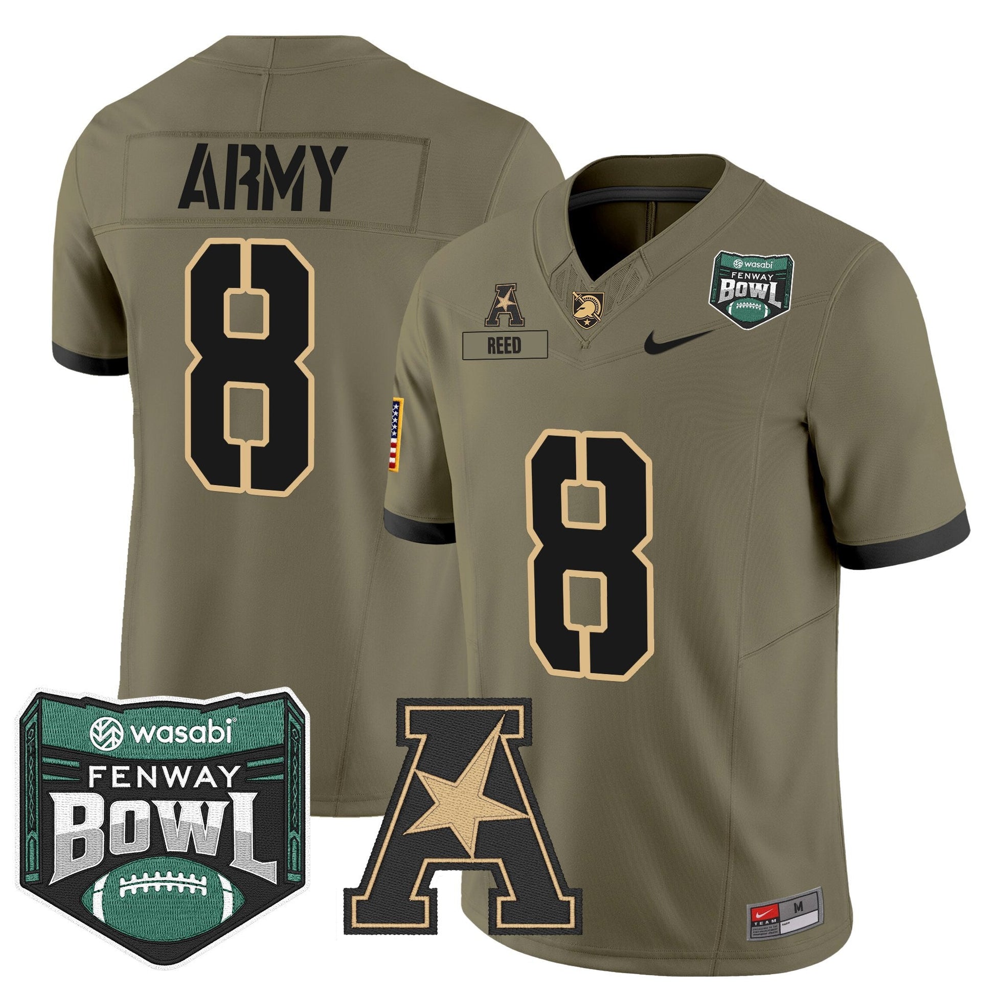 Men's Army Black Knights 2025 Fenway Bowl Vapor Limited Jersey - All Stitched