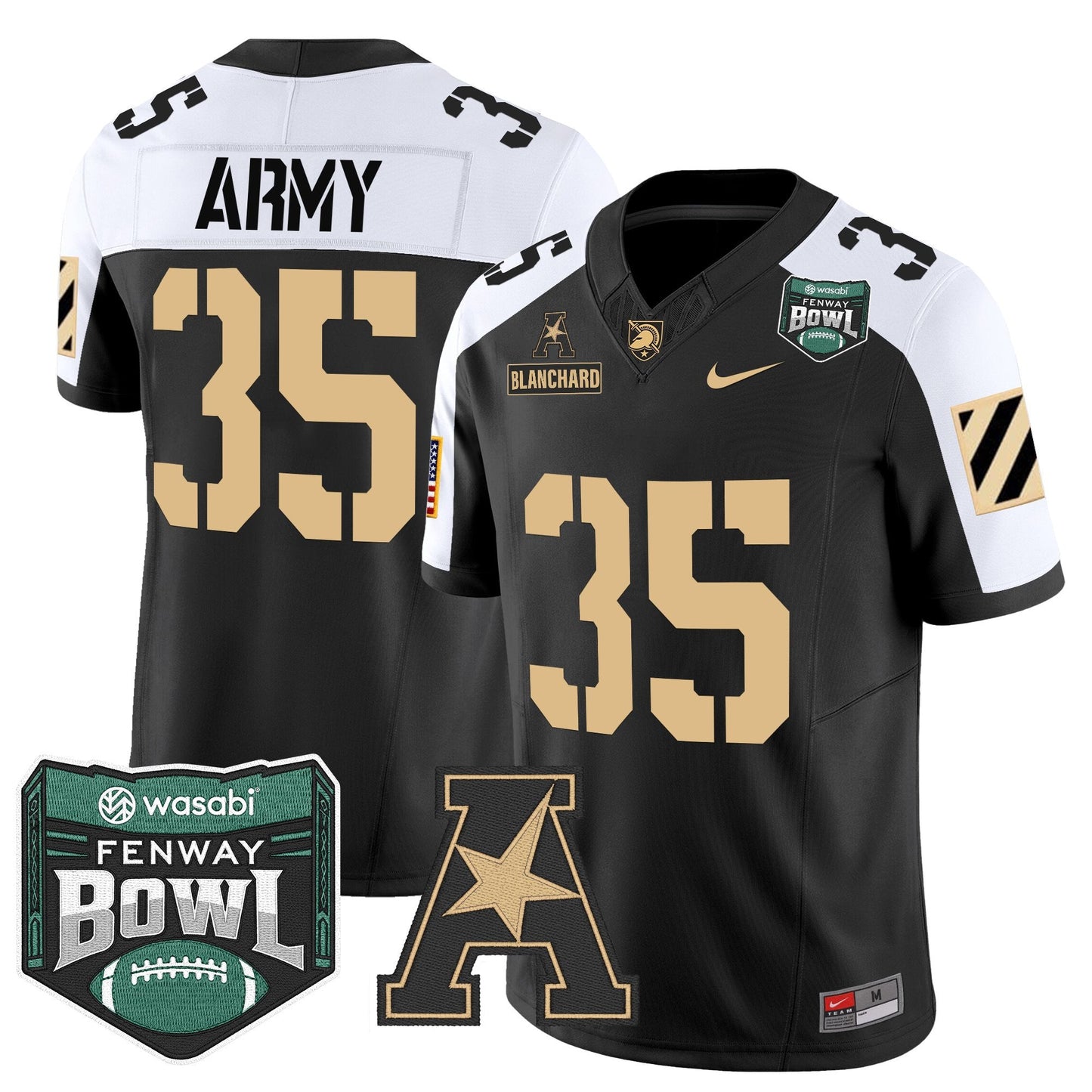 Men's Army Black Knights 2025 Fenway Bowl Vapor Limited Jersey - All Stitched