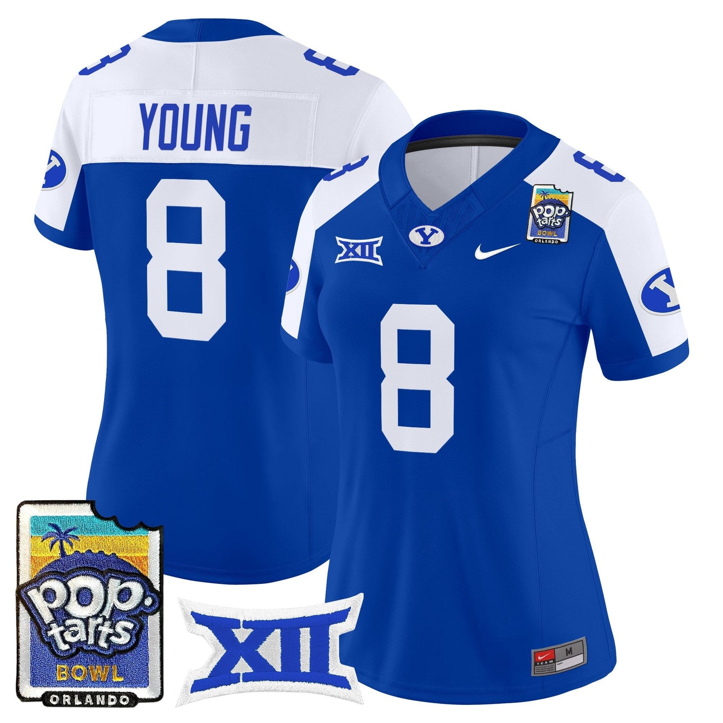 Women's BYU Cougars 2025 Pop-Tarts Bowl Vapor Limited Jersey - All Stitched