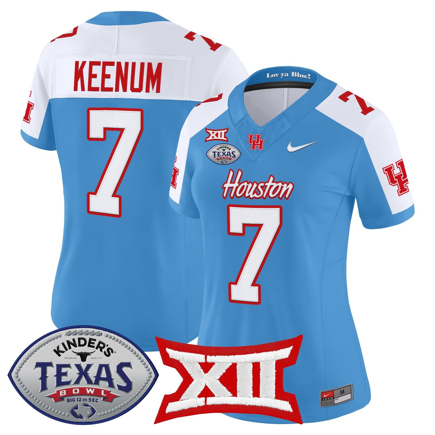 Women's Houston Cougars 2025 Texas Bowl Vapor Limited Jersey - All Stitched