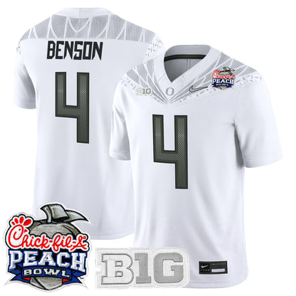 Men's Oregon Ducks 2026 Peach Bowl Vapor Limited Jersey - All Stitched