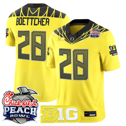 Men's Oregon Ducks 2026 Peach Bowl Vapor Limited Jersey - All Stitched