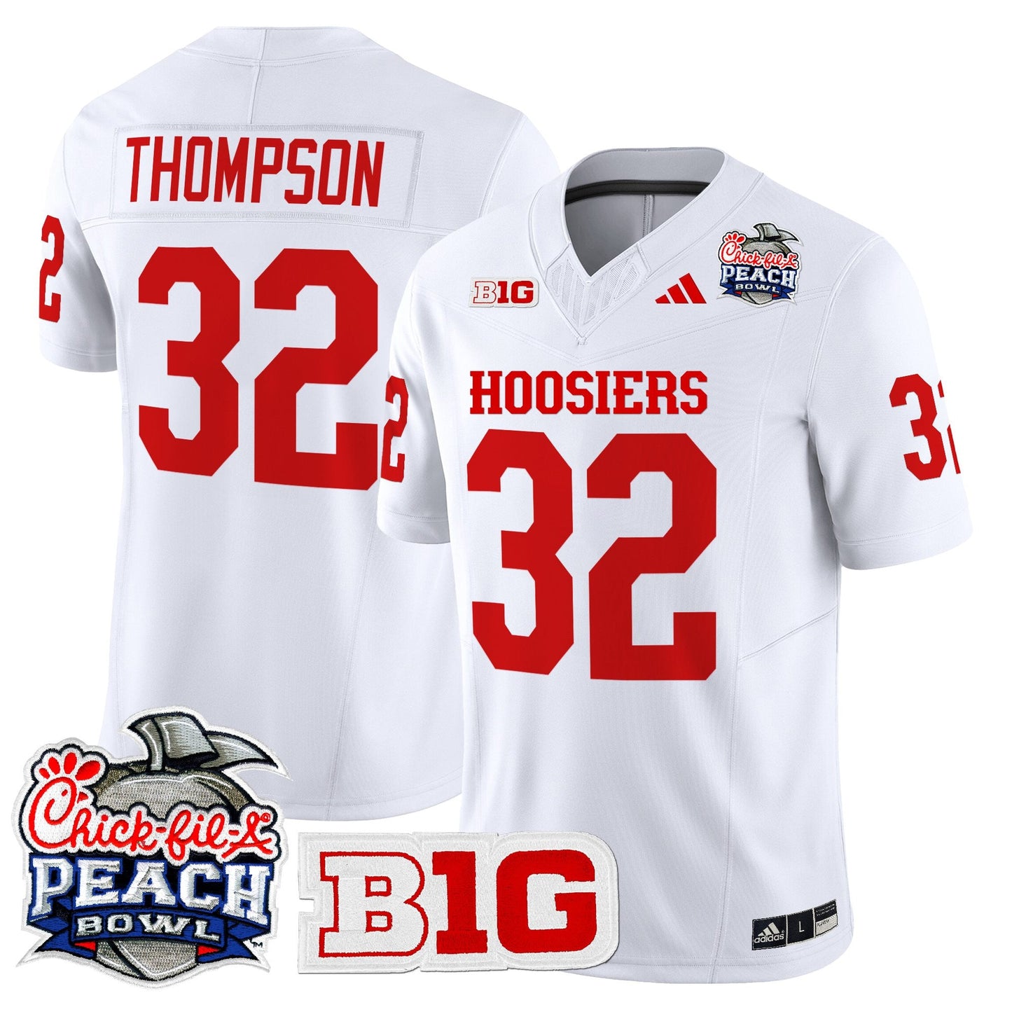 Men's Indiana Hoosiers 2026 Peach Bowl Vapor Limited Jersey - All Stitched