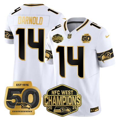 SEA 2026 NFC West Champions Limited Jersey - 50th Season Patch - All Stitched n2