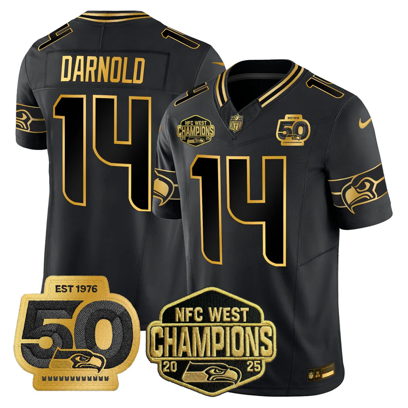 SEA 2026 NFC West Champions Limited Jersey - 50th Season Patch - All Stitched n2