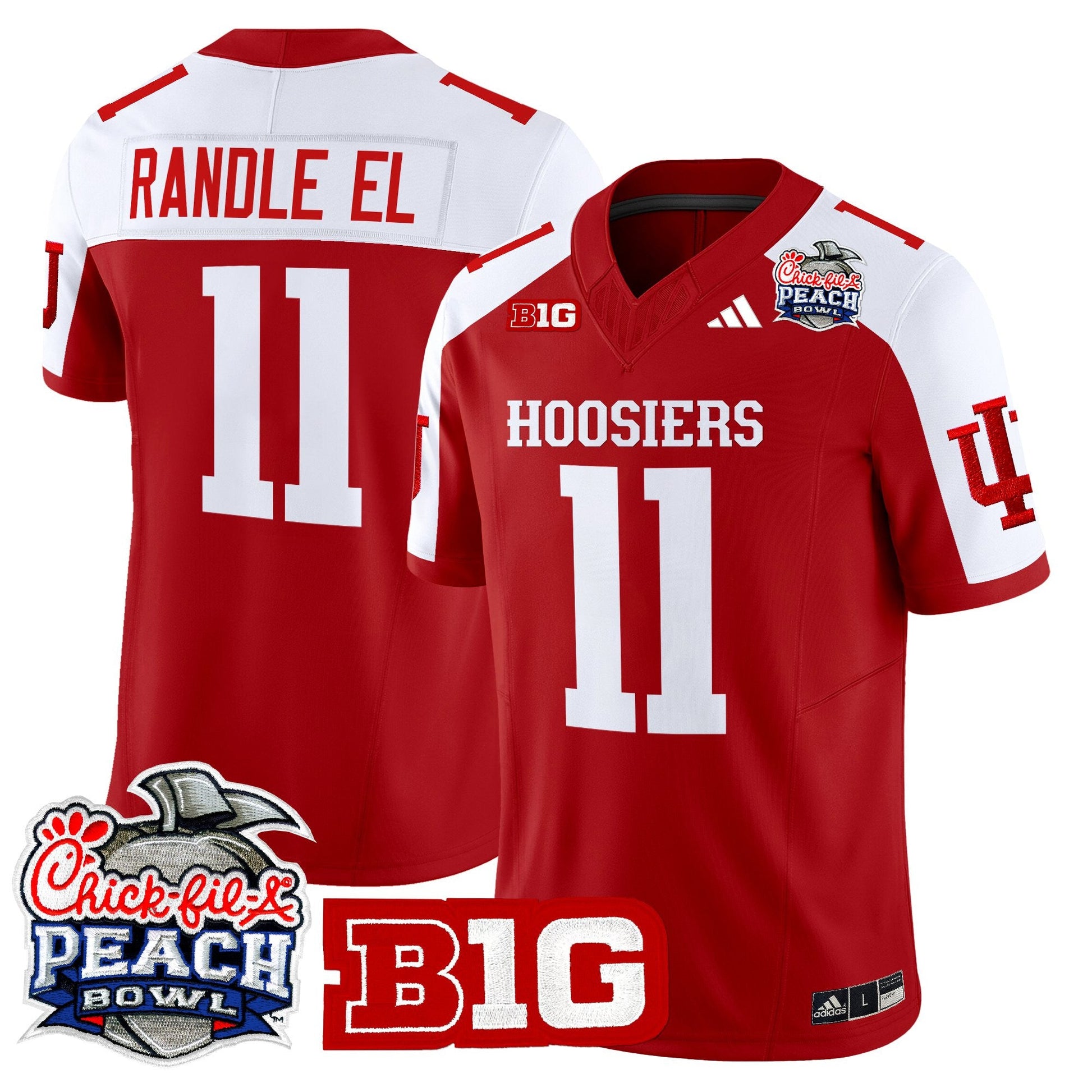 Men's Indiana Hoosiers 2026 Peach Bowl Vapor Limited Jersey - All Stitched