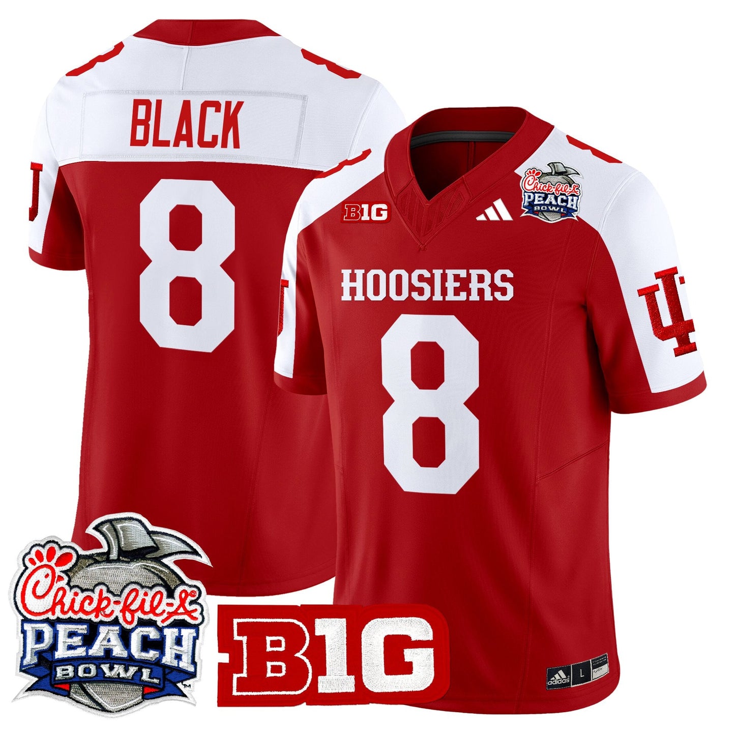 Men's Indiana Hoosiers 2026 Peach Bowl Vapor Limited Jersey - All Stitched