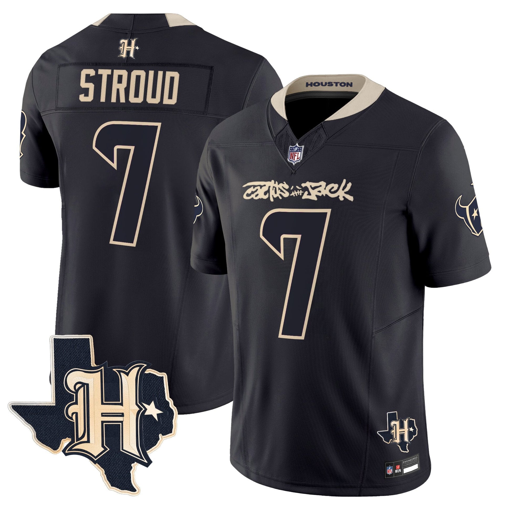 Men's Houston Texans x Cactus Jack Vapor Limited Jersey - All Stitched