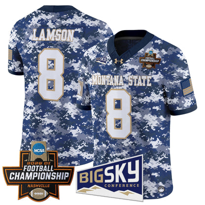 Men's Montana State Bobcats 2026 Football Championship Vapor Limited Jersey - All Stitched