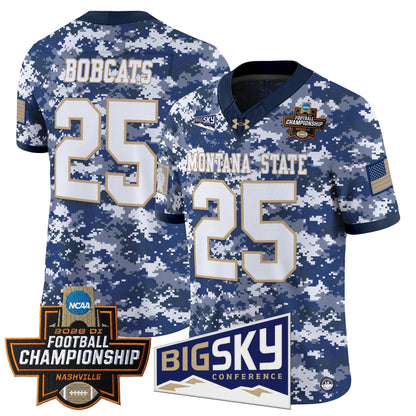Men's Montana State Bobcats 2026 Football Championship Vapor Limited Jersey - All Stitched