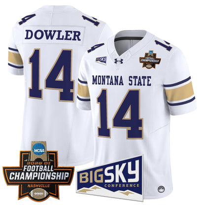 Men's Montana State Bobcats 2026 Football Championship Vapor Limited Jersey - All Stitched