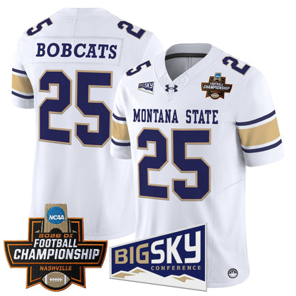 Men's Montana State Bobcats 2026 Football Championship Vapor Limited Jersey - All Stitched