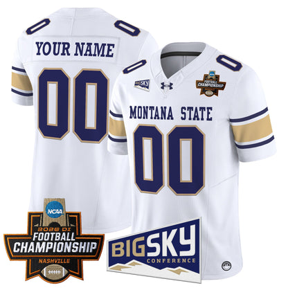 Montana State Bobcats 2026 Football Championship Vapor Limited Custom Jersey - All Stitched