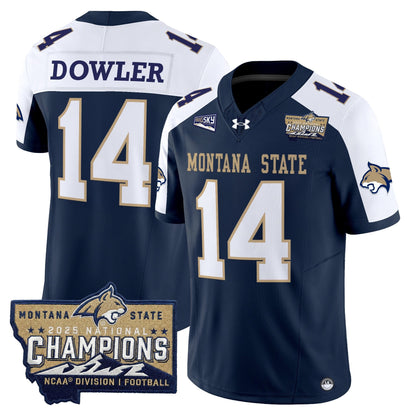 Men's Montana State Bobcats 2025 National Champions Vapor Limited Jersey - All Stitched