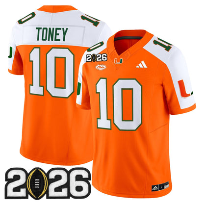Men's Miami Hurricanes 2026 CFP Final Patch Vapor Limited Jersey - All Stitched
