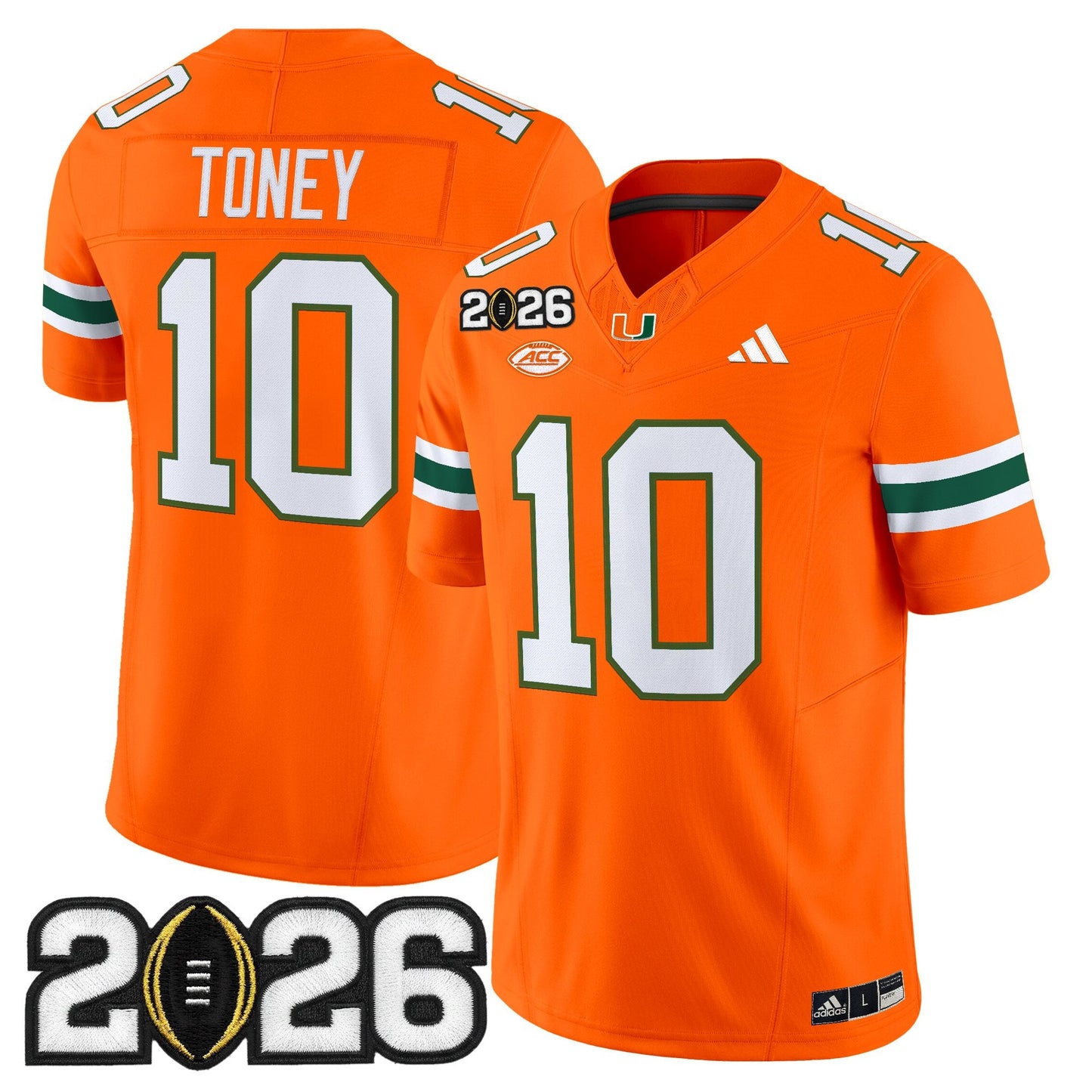 Men's Miami Hurricanes 2026 CFP Final Patch Vapor Limited Jersey - All Stitched