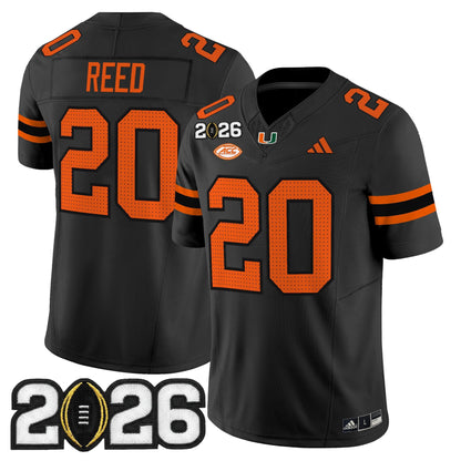 Men's Miami Hurricanes 2026 CFP Final Patch Vapor Limited Jersey - All Stitched