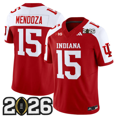 Men's Indiana Hoosiers 2026 CFP Final Patch Vapor Limited Jersey V2 - All Stitched