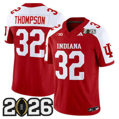 Men's Indiana Hoosiers 2026 CFP Final Patch Vapor Limited Jersey V2 - All Stitched