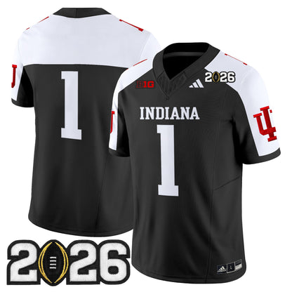 Men's Indiana Hoosiers 2026 CFP Final Patch Vapor Limited Jersey V2 - All Stitched