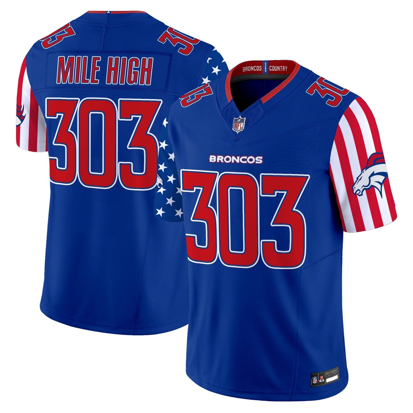 Men's Denver Broncos "America250 Edition" Vapor Limited Jersey - All Stitched