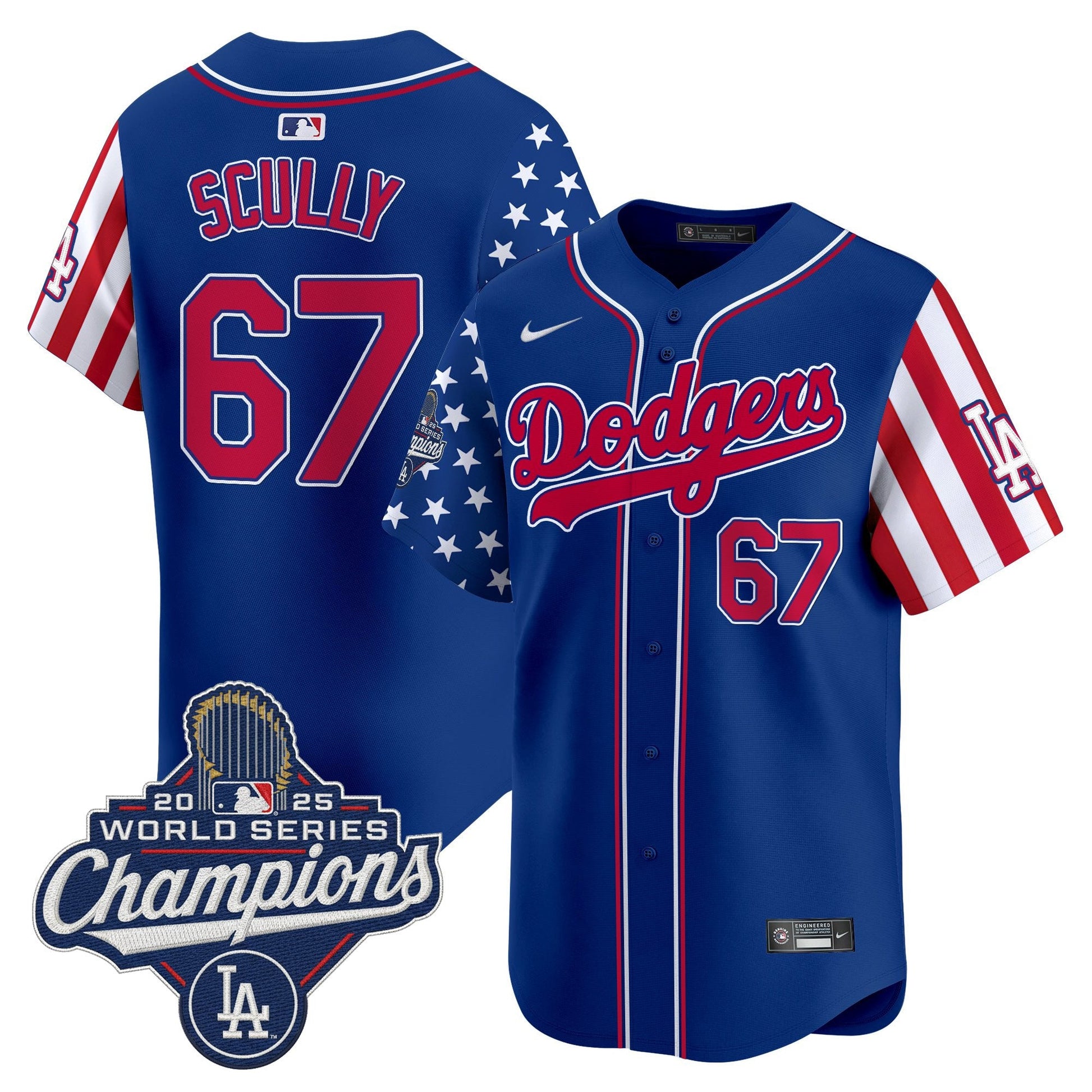 Men's Los Angeles Dodgers "America250 Edition" Vapor Premier Limited Jersey - All Stitched