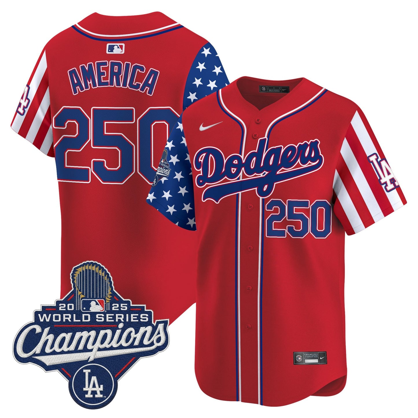 Men's Los Angeles Dodgers "America250 Edition" Vapor Premier Limited Jersey - All Stitched