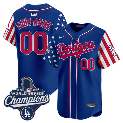 Los Angeles Dodgers "America250 Edition" Vapor Premier Limited Custom Jersey - All Stitched
