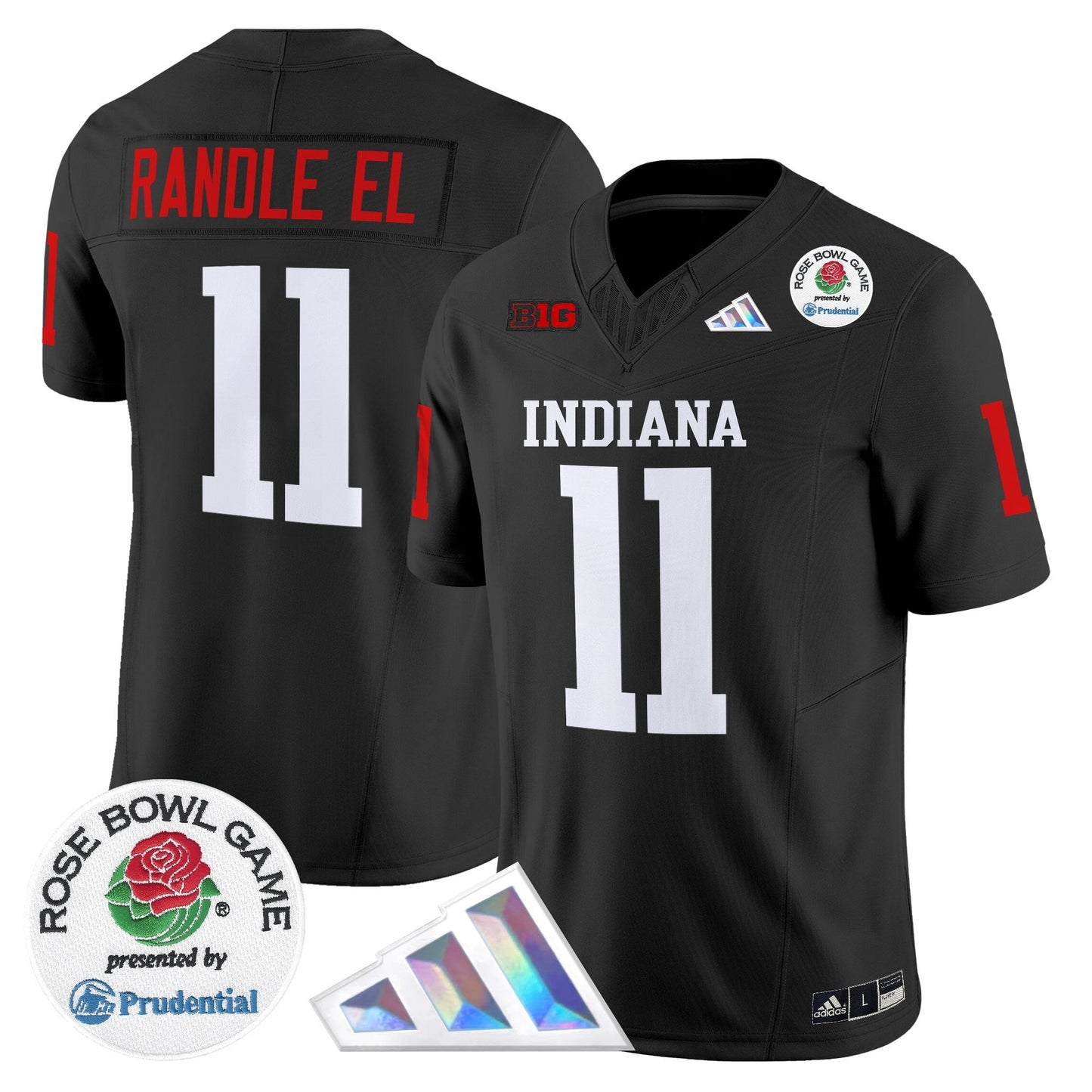 Men's Indiana Hoosiers 2025 Rose Bowl Vapor Limited Jersey V2 - All Stitched