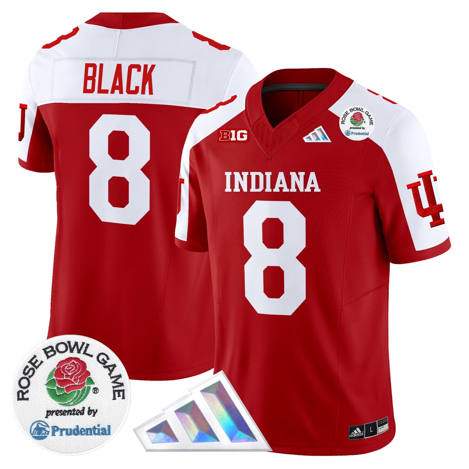 Men's Indiana Hoosiers 2025 Rose Bowl Vapor Limited Jersey V2 - All Stitched