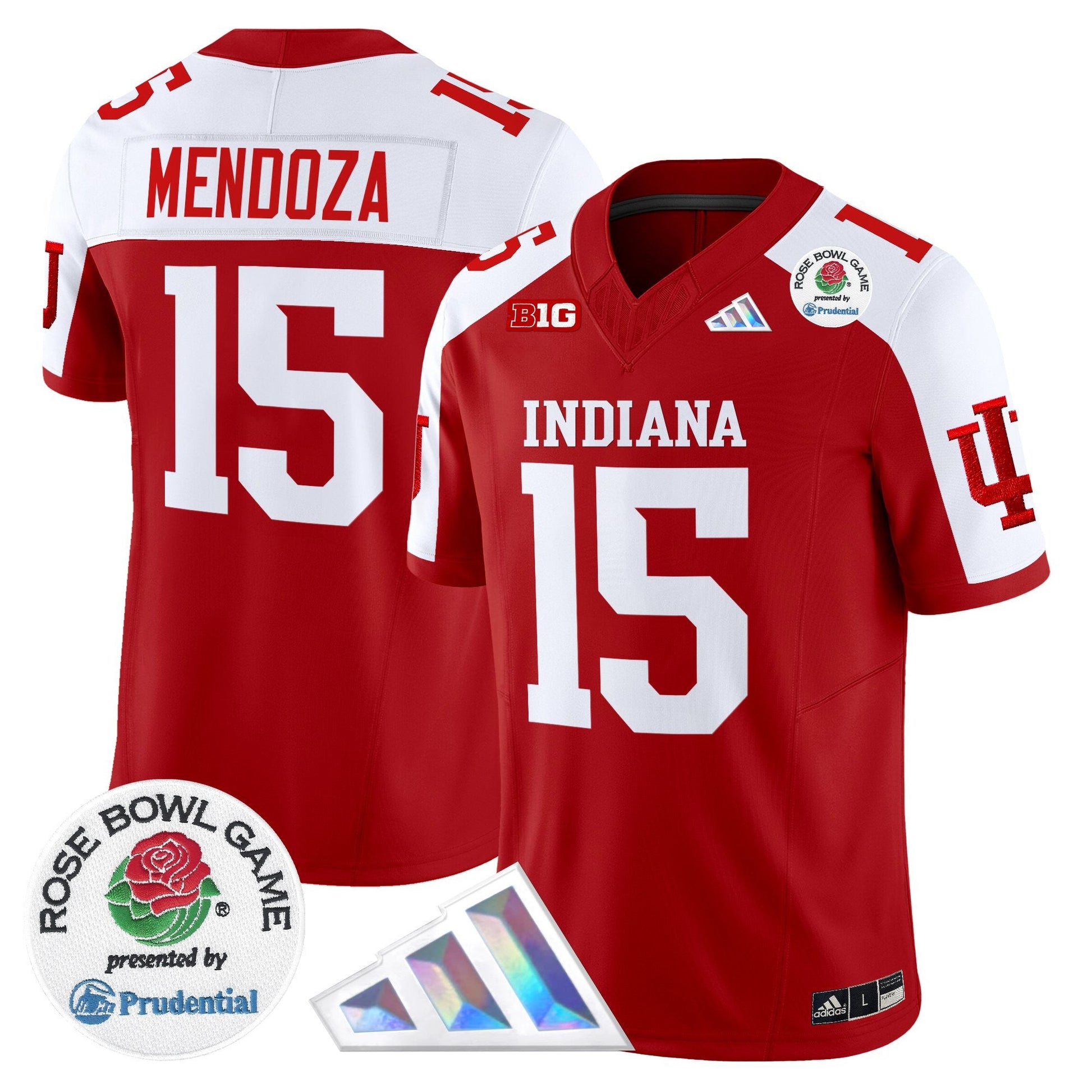 Men's Indiana Hoosiers 2025 Rose Bowl Vapor Limited Jersey V2 - All Stitched