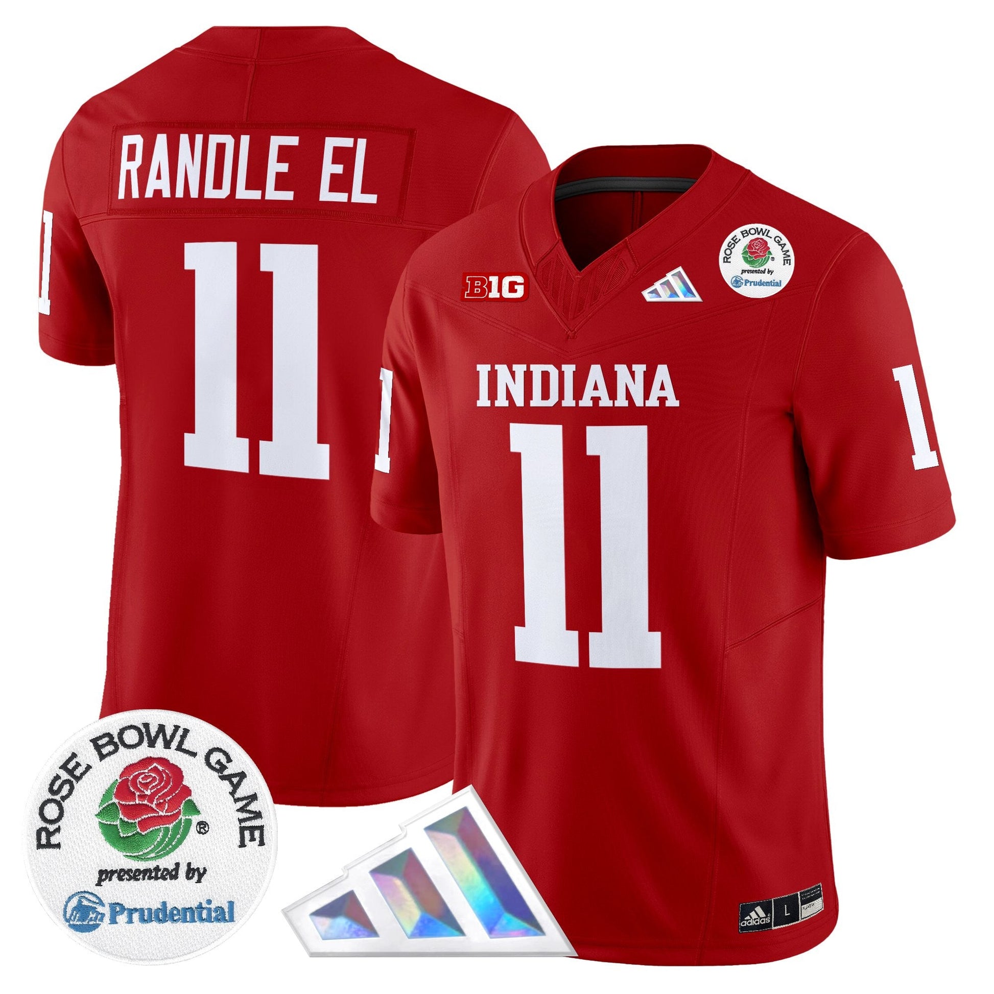 Men's Indiana Hoosiers 2025 Rose Bowl Vapor Limited Jersey V2 - All Stitched