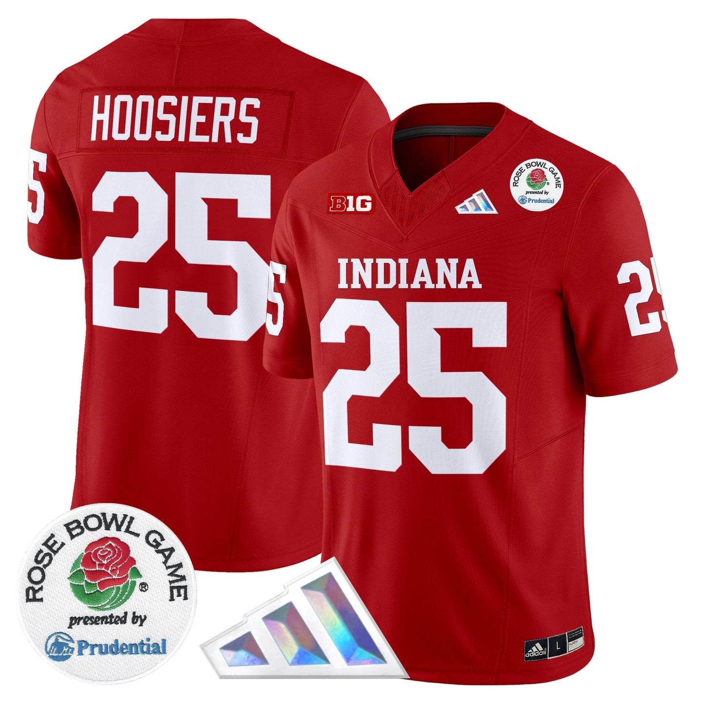 Men's Indiana Hoosiers 2025 Rose Bowl Vapor Limited Jersey V2 - All Stitched