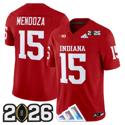 Men's Indiana Hoosiers 2026 CFP Final Patch Vapor Limited Jersey V3 - All Stitched