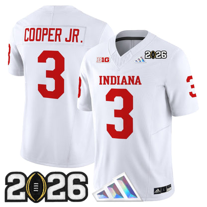 Men's Indiana Hoosiers 2026 CFP Final Patch Vapor Limited Jersey V3 - All Stitched