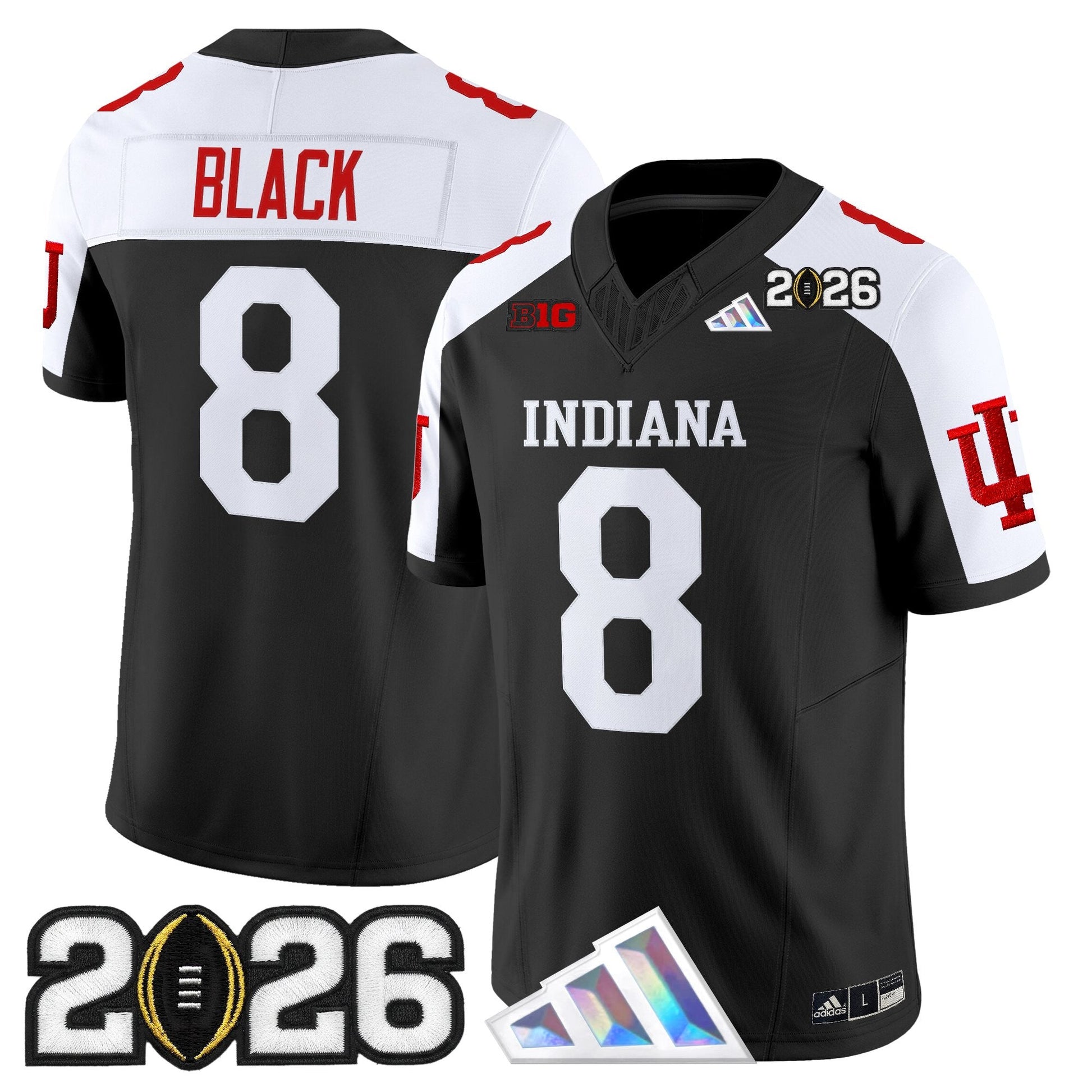 Men's Indiana Hoosiers 2026 CFP Final Patch Vapor Limited Jersey V3 - All Stitched