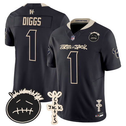 Men's Houston Texans x Cactus Jack Vapor Limited Jersey V2 - All Stitched