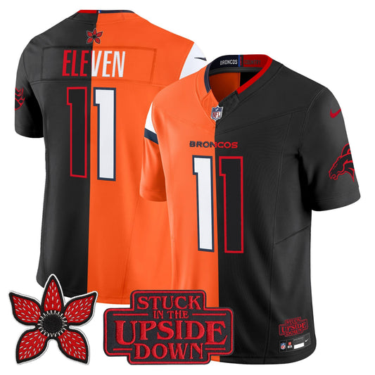 Denver Broncos 'Upside Down Edition' Vapor Limited Jersey - All Stitched