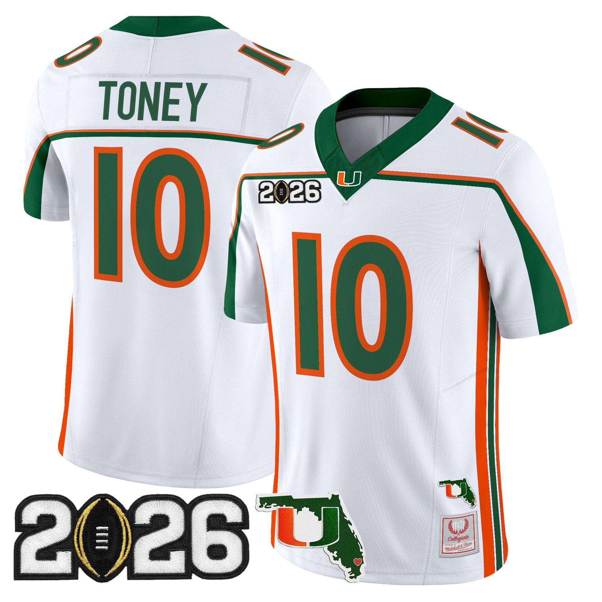 Miami Hurricanes Throwback Vapor Limited Jersey - 2026 CFP Final & Florida Patch - All Stitched